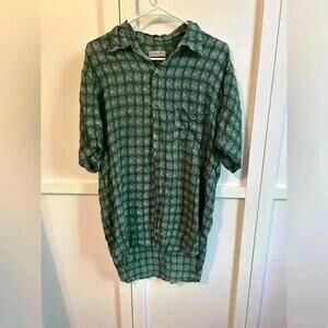 Luna May Hand Made Button Down Blouse XL